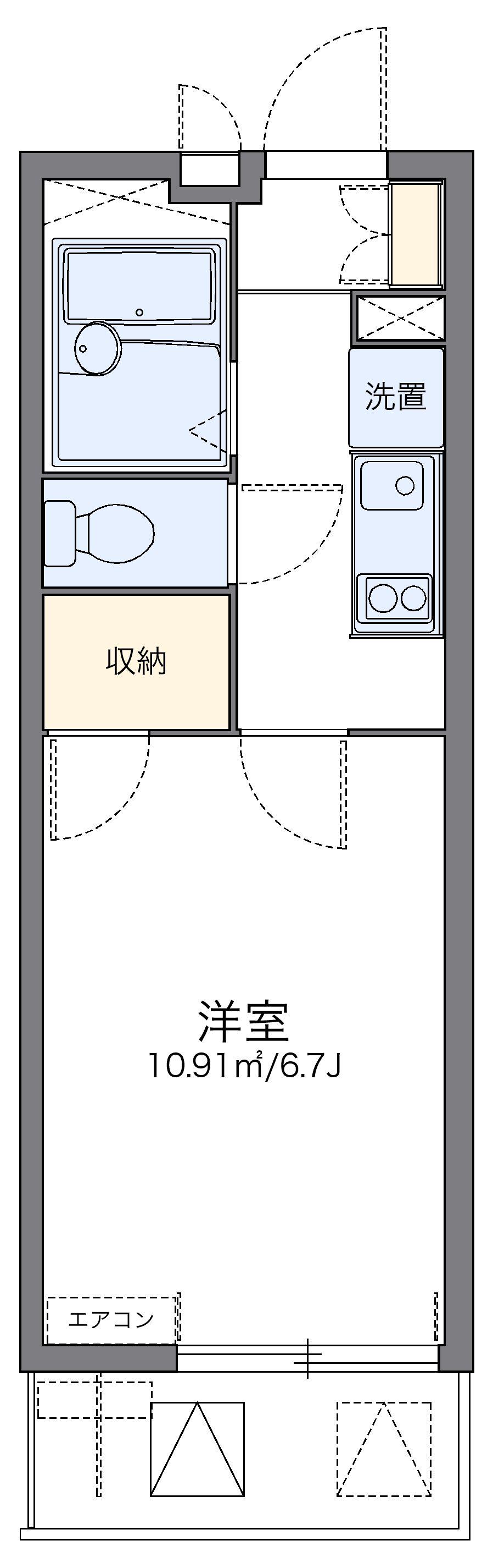 レオパレスブランシェ 2階階 間取り
