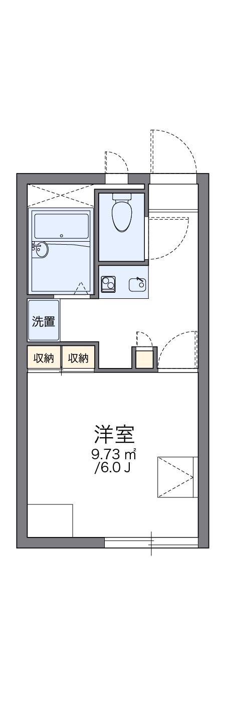 レオパレスアーク(1K/2階)の間取り写真