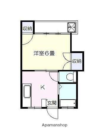 コーポラス真間A 2階階 間取り