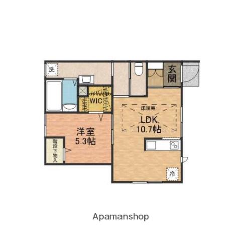 CASA YAWATA(1LDK/1階)の間取り写真