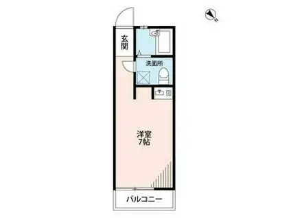 SEBOSEBO津田沼(ワンルーム/1階)の間取り写真