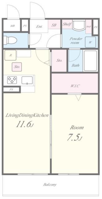 和泉ファーストラウンジ(1LDK/3階)の間取り写真