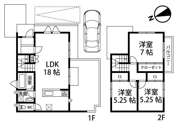 プラートフジ六番館・七番館・八番館(3LDK)の間取り写真
