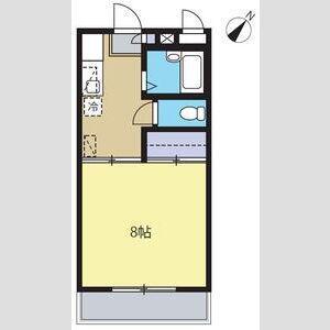ウィンドテラス南行徳(1K/1階)の間取り写真