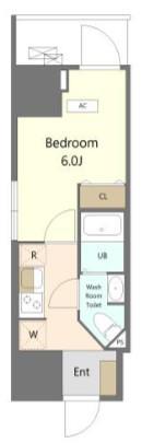 ALIVIS船橋イースト・ウエスト(1K/10階)の間取り写真