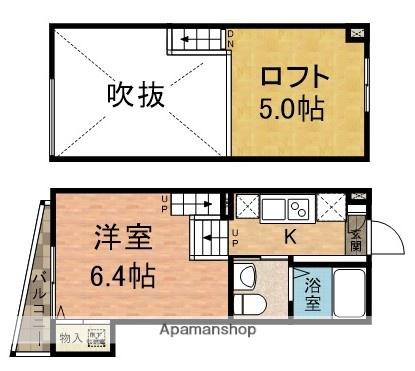 KS新船橋(1K/1階)の間取り写真