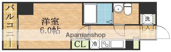 KDXレジデンス西船橋(1K/9階)の間取り写真