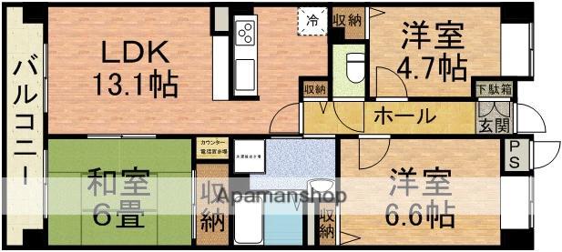フローラルマキノ 2階階 間取り