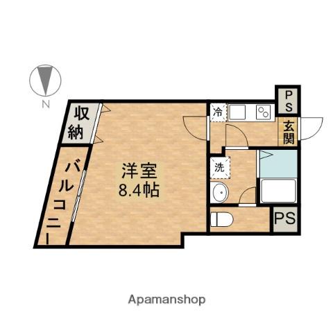 マイメゾン八幡(1K/3階)の間取り写真