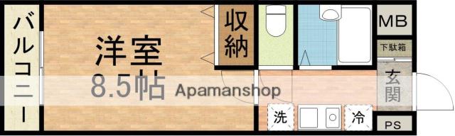 マ・メゾン(1K/2階)の間取り写真