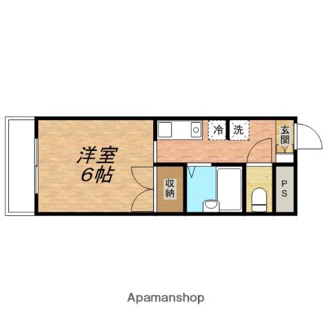 ニューサウスビレッジ(1K/3階)の間取り写真