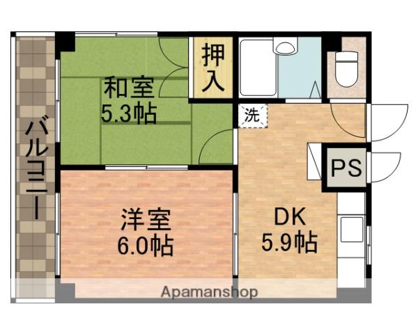 クリーンヴィレッジ市川 2階階 間取り
