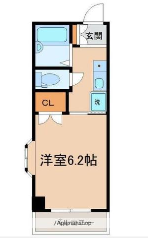 ピュアハイム新小岩(1K/1階)の間取り写真