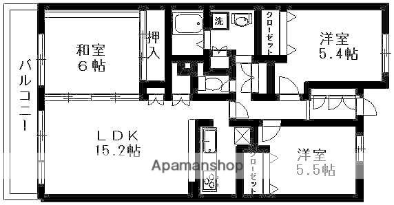 アソシエール西船橋(3LDK/7階)の間取り写真