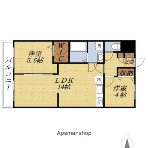 藤マンション平田(2LDK/1階)の間取り写真