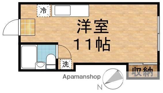 サンコスモ市川(ワンルーム/1階)の間取り写真