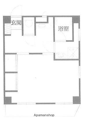 プリデ新小岩(1K/3階)の間取り写真
