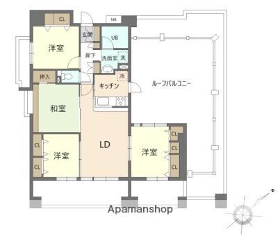 グランリーブル(3LDK/1階)の間取り写真