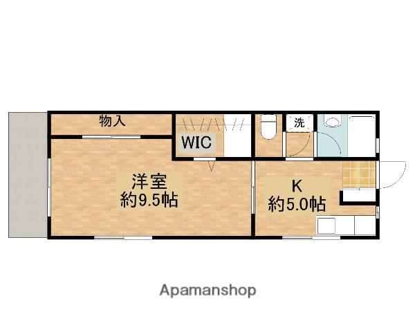 真間レジデンスⅡ(1K/1階)の間取り写真