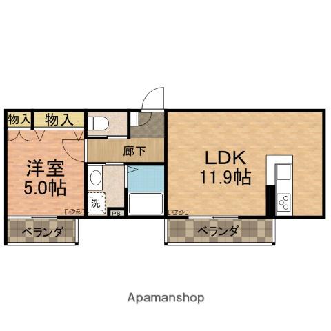 LEMINENCE(1LDK/1階)の間取り写真