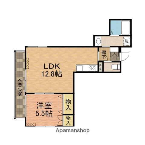 LEMINENCE(1LDK/2階)の間取り写真