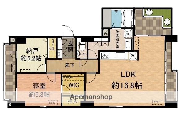 T・Kビル(1SLDK/5階)の間取り写真