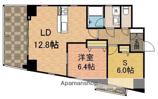 サンレイズ本町二丁目(2LDK/6階)の間取り写真
