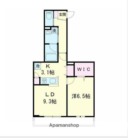 TS MANSION(1LDK/2階)の間取り写真