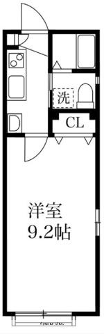 パインヒル18(1K/1階)の間取り写真
