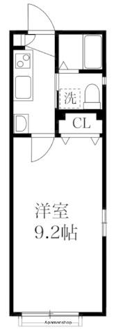 パインヒル18(1K/2階)の間取り写真
