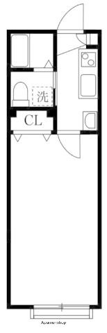 パインヒル18(1K/3階)の間取り写真