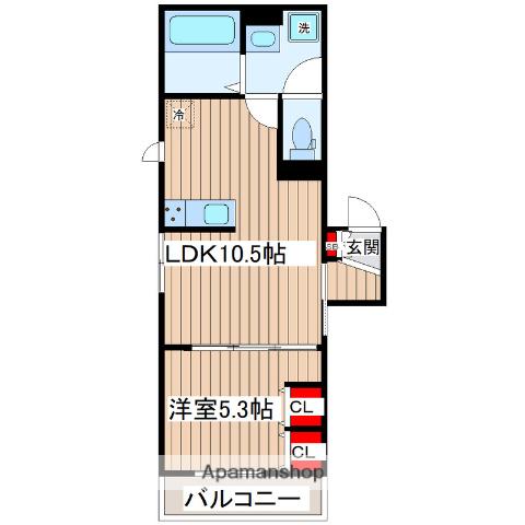 プラネッツ(1LDK/3階)の間取り写真