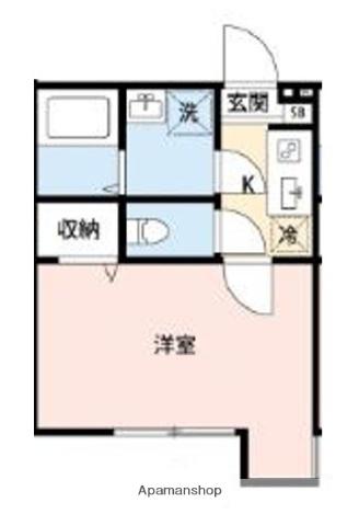 船橋市湊町1丁目(1K/1階)の間取り写真