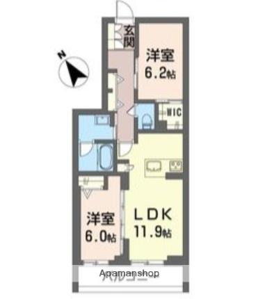 ティエンポ フェリズⅠ(2LDK/3階)の間取り写真