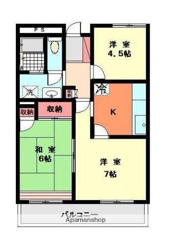 パークハイムタキザワ 3階階 間取り
