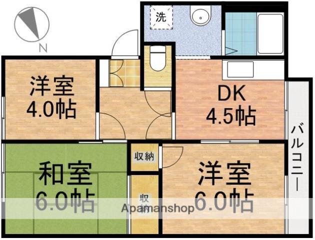 リヴェールサーティ(3DK/1階)の間取り写真