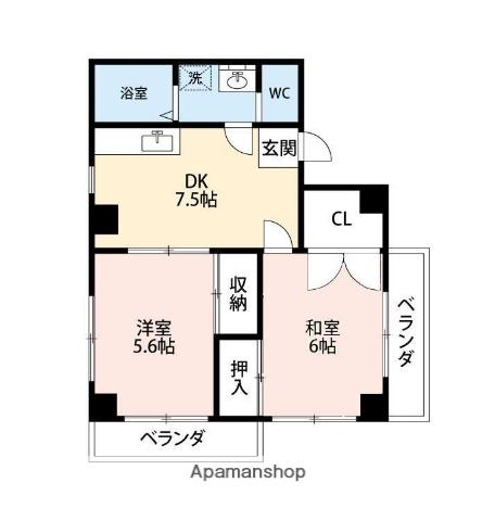 ライズハウスK 3階階 間取り