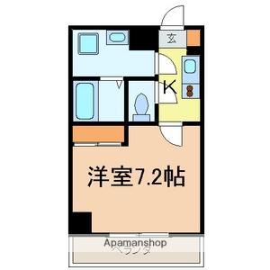 クィール(1K/1階)の間取り写真