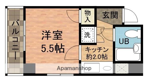 DRホームズ行徳(1K/2階)の間取り写真