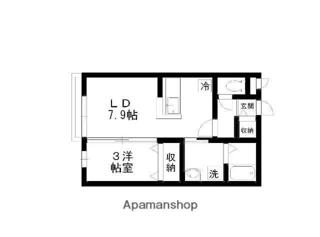 プリミエ(1LDK/2階)の間取り写真