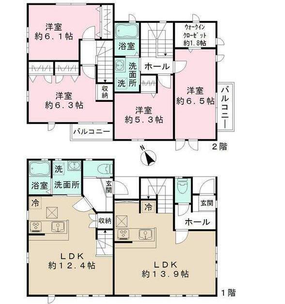 ヴィータセレーナ(2LDK)の間取り写真