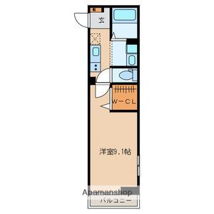 GREIGE(1K/3階)の間取り写真