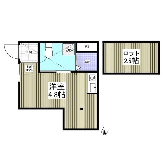 MQUARTO船橋(ワンルーム/1階)の間取り写真