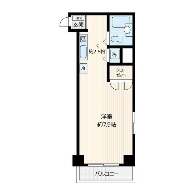 成瀬第一マンション(ワンルーム/3階)の間取り写真