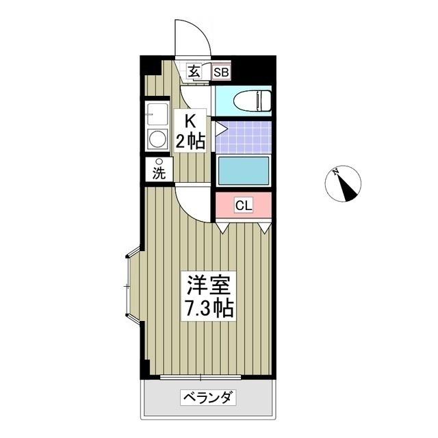 エトワールチヒロ(1K/3階)の間取り写真