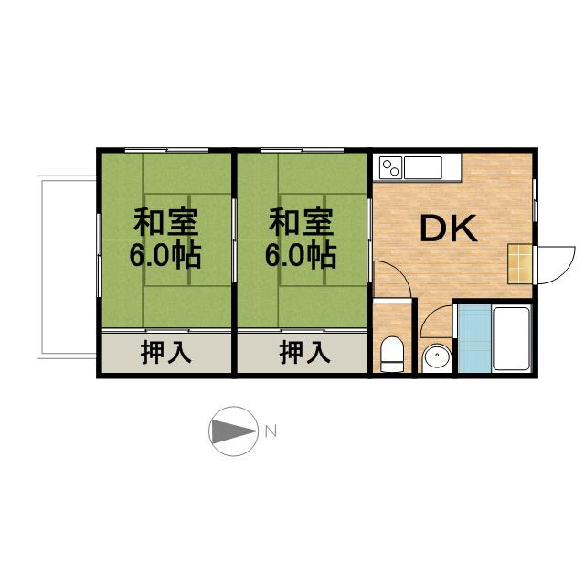 船橋セブンハイツ 4階階 間取り