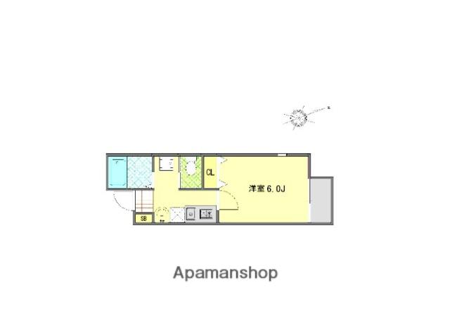 キャメル市川2(1K/2階)の間取り写真