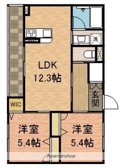 BLOOMING STAGE(2LDK/3階)の間取り写真