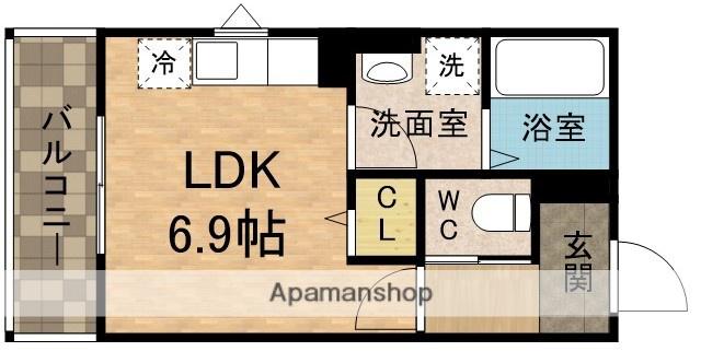 ASOBI BASE 行徳駅前(ワンルーム/3階)の間取り写真