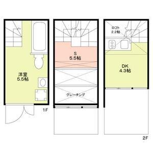 シーサイド船橋栄町(1K/1階)の間取り写真
